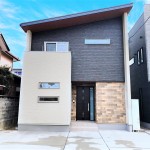 新潟市中央区女池の新築住宅【A棟】の外観写真