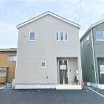 新潟市南区白根の新築住宅【1号棟】の外観写真