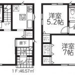 新潟市西区坂井東の新築住宅の間取図