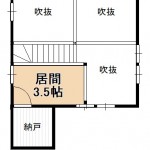 加茂市大郷町の中古住宅の2階間取図