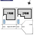 新潟市中央区女池の【新築住宅《全2棟》】の区画図