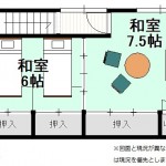 加茂市新栄町の【中古住宅】の2階間取図