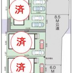 新潟市中央区山二ツの【新築住宅】の区画図