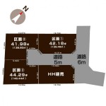 新潟市西区青山の【新築住宅】の敷地図