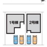 新潟市東区紫竹の【新築住宅《全2棟》】の区画図