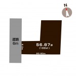 阿賀野市中央町の【土地】不動産情報の敷地図