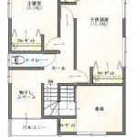 新潟市東区寺山の【中古住宅】の2階間取図