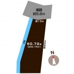 新発田市五十公野の【土地】の区画図