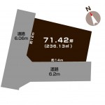 新発田市大手町の【土地】の敷地図