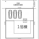 新潟市西区五十嵐２の町の【新築住宅】の区画図