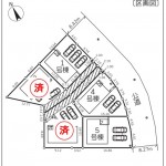 新潟市東区下山の【新築住宅《全5棟》】の区画図