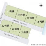三条市荒町の【新築住宅《全7棟》】の区画図