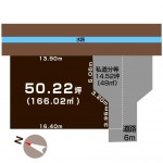 新潟市中央区南出来島の【土地】の敷地図