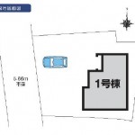 新発田市西園町の【新築住宅】不動産情報の区画図