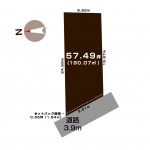 長野市若里2丁目の【土地】の敷地図