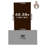 新潟市北区松浜の【土地】の区画図