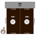 新潟市秋葉区車場の【土地・分譲地】の敷地図