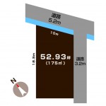 加茂市幸町の【土地】の敷地図