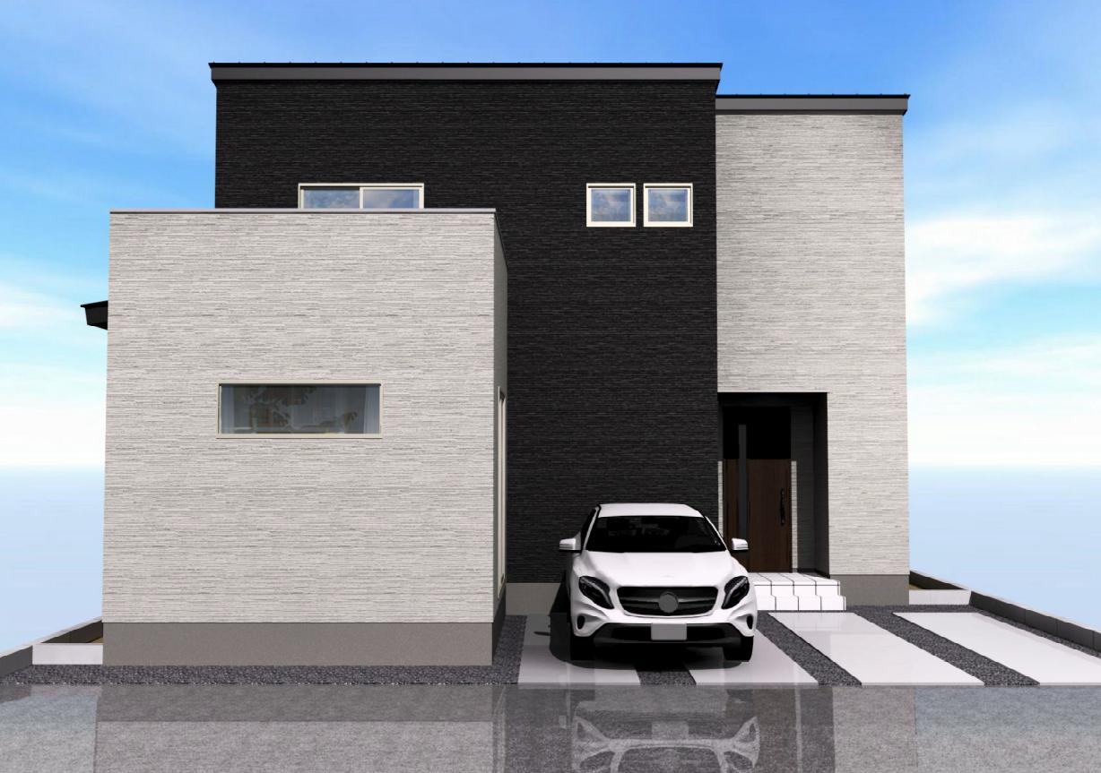 新潟市東区牡丹山の【新築住宅】の完成予想図