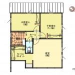 新潟市西区五十嵐中島の【新築住宅】の2階間取図