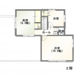 新潟市西区上新栄町の【中古住宅】の2階間取図