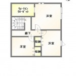 新潟市東区藤見町の【中古住宅】の2階間取図