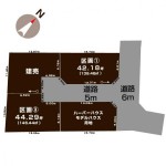 新潟市西区青山の【新築住宅】の全体区画図