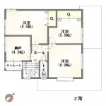 新潟市西区新中浜の【中古住宅】の2階間取り図