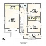 長野市上松の【中古住宅】の2階間取図
