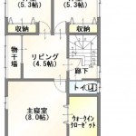 新潟市東区中木戸の【中古住宅】の2階間取図