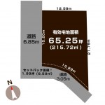 新潟市秋葉区山谷町の【土地】の敷地図