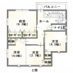 新潟市東区岡山の【中古住宅】の2階間取図